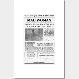 Mad Woman Newspaper Posters and Art